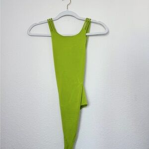 Express pretty bright green bodysuit